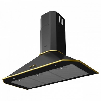 Вытяжка Korting Khc 9839 rgn купольная, цвет матовый черный