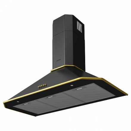 Вытяжка Korting Khc 9839 rgn купольная, цвет матовый черный