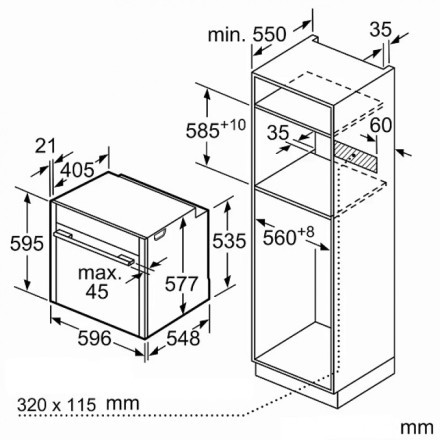 Духовой шкаф  Neff B47CR32N0, цвет чёрный
