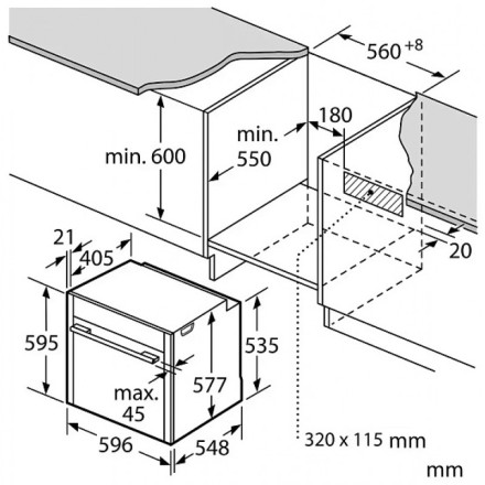 Духовой шкаф  Neff B47CR32N0, цвет чёрный