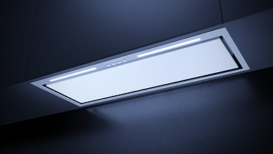 Вытяжка Kuppersbusch DEL 8550.0 W, цвет белое стекло