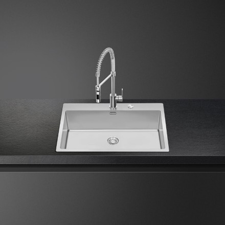 Мойка Smeg VR12S70 нержавеющая сталь матовая