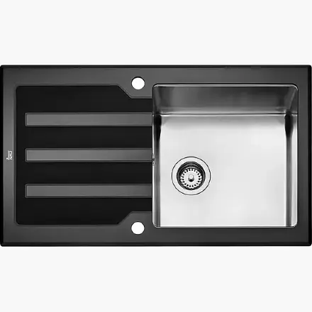 Кухонная мойка Teka Lux 1B 1D 86 Black