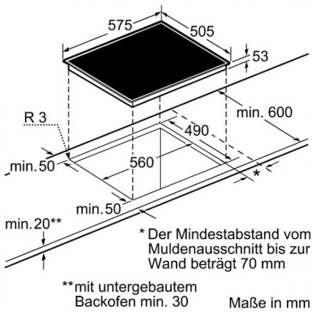 Поверхность  Neff T43E20N1, цвет чёрный