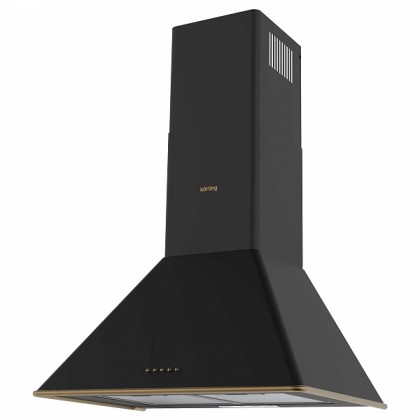 Вытяжка Korting Khc 6648 rn купольная, цвет матовый черный