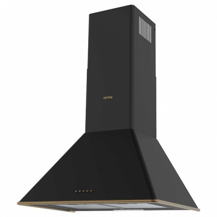 Вытяжка Korting Khc 6648 rn купольная, цвет матовый черный