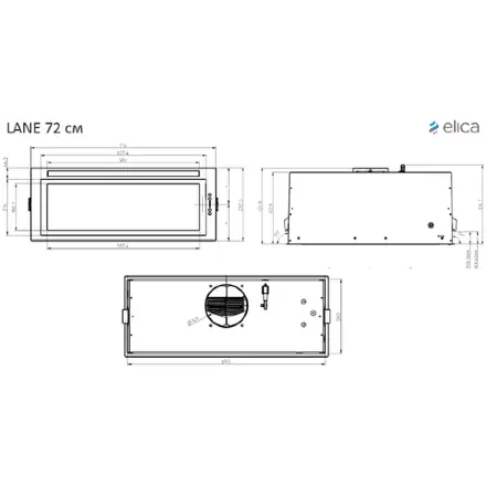 Вытяжка Elica LANE SENSOR IX/A/72