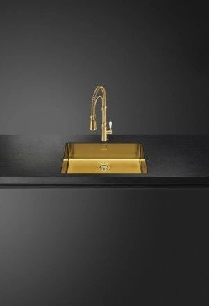 Мойка Smeg VSTR34BRX цвет латунный