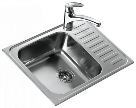 Кухонная мойка Teka Classic 1B 1/2D Polished 10119070