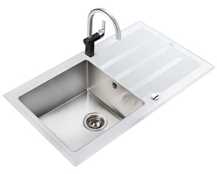 Кухонная мойка Teka Lux 1B 1D 86 White