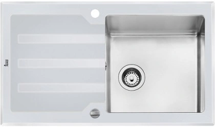 Кухонная мойка Teka Lux 1B 1D 86 White