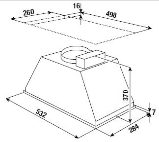 Вытяжной модуль Kuppersbusch LB 6650.1 E сталь, цвет нержавеющая сталь