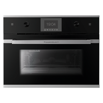 Паровой шкаф Kuppersbusch CD 6350.0 S1 stainless steel, цвет черное стекло