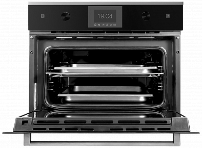 Паровой шкаф Kuppersbusch CD 6350.0 S1 stainless steel, цвет черное стекло