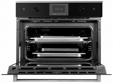 Паровой шкаф Kuppersbusch CD 6350.0 S1 stainless steel, цвет черное стекло