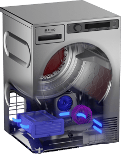 Сушильная машина Asko Tdc1772c.t профессиональная, цвет нержавеющая сталь