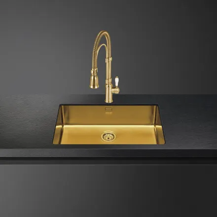 Мойка Smeg VSTR71BRX цвет латунный