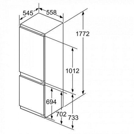 Холодильник  Neff KI6863FE0, цвет белый