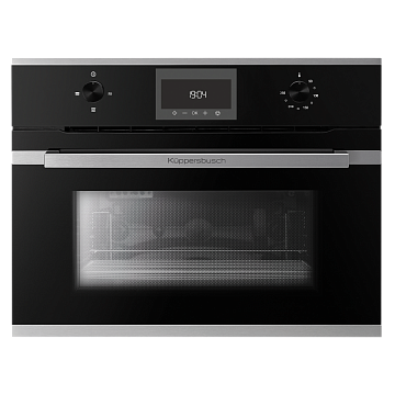 Микроволновая печь Kuppersbusch CM 6330.0 S1 встраиваемая stainless steel, цвет черное стекло