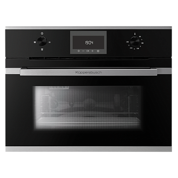 Микроволновая печь Kuppersbusch CM 6330.0 S1 встраиваемая stainless steel, цвет черное стекло