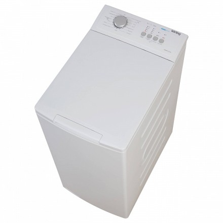 Стиральная машина Korting Kwmt 1270 i с вертикальной загрузкой, цвет белый