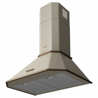 Вытяжка Korting Khc 6839 rb купольная, цвет слоновая кость
