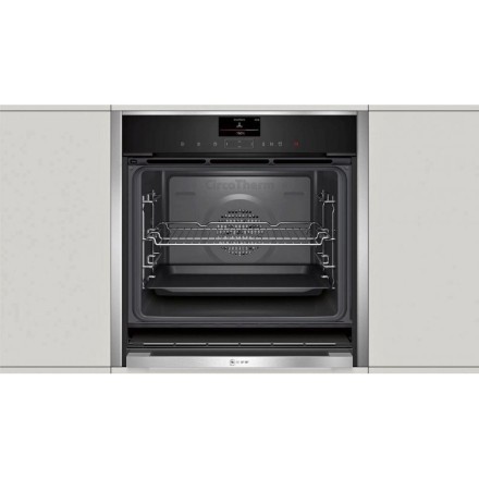 Духовой шкаф  Neff B47FS22N0, цвет серебристый
