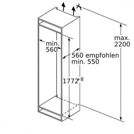 Холодильник  Neff KI6873FE0, цвет белый