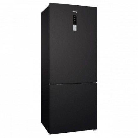 Холодильник Korting Knfc 72337 xn, цвет черная нержавеющая сталь