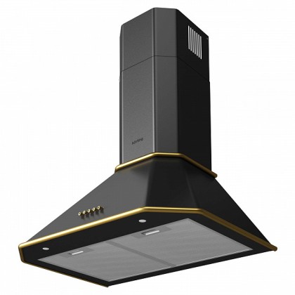 Вытяжка Korting Khc 6839 rgn купольная, цвет матовый черный