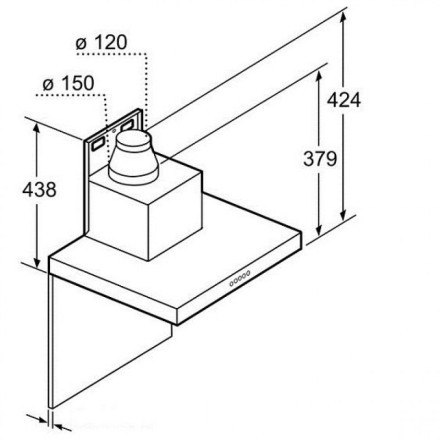 Вытяжка  Neff D76MT64N1, цвет серебристый
