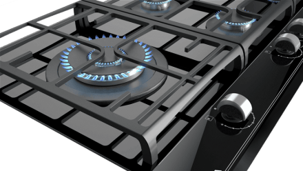 Варочная панель газ на стекле 90 см/ Коллекция Urban