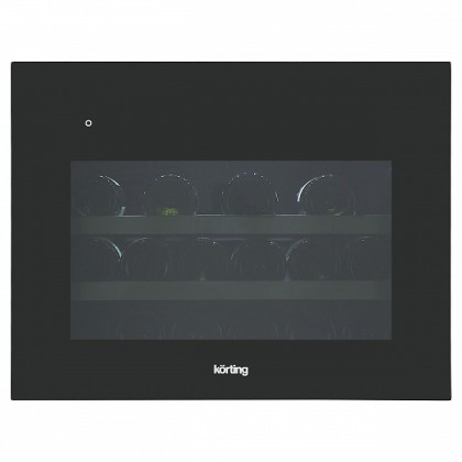 Винный шкаф Korting Kfw 501 sl gn встраиваемый, цвет черное стекло