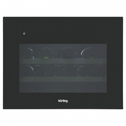Винный шкаф Korting Kfw 501 sl gn встраиваемый, цвет черное стекло