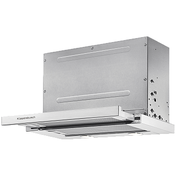 Вытяжка Kuppersbusch DEF 6550.0 E встраиваемая, с выдвижным экраном, цвет нержавеющая сталь