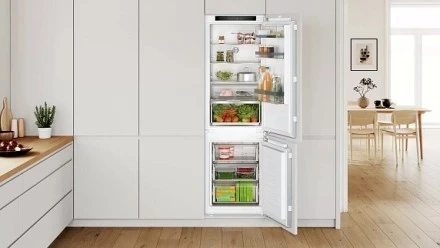 Встраиваемый двухкамерный холодильник Bosch KIN86VFE0