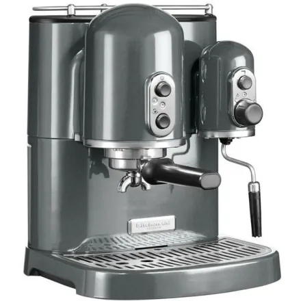 Кофеварка KitchenAid Artisan Espresso 5KES2102EMS серебряный медальон
