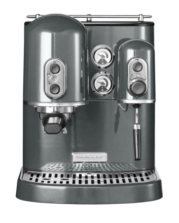 Кофеварка KitchenAid Artisan Espresso 5KES2102EMS серебряный медальон