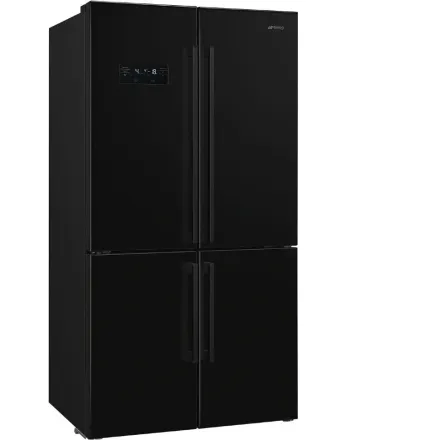 Холодильник Smeg FQ60NDE, цвет черный глянцевый
