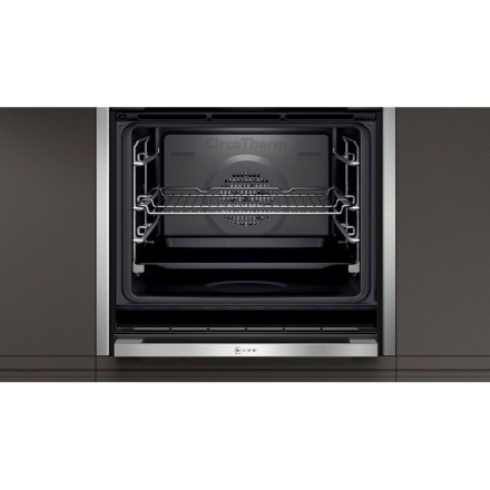 Духовой шкаф  Neff B48FT64H0, цвет серебристый