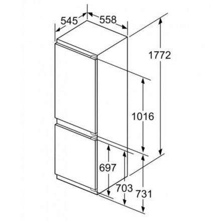 Холодильник  Neff KI8865DE0, цвет белый