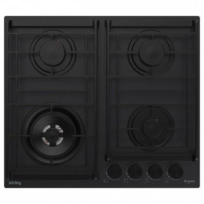 Варочная панель Korting Hg 6235 ctn газовая, цвет матовый черный