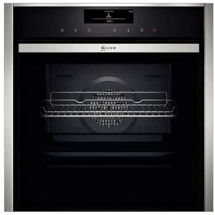 Духовой шкаф  Neff B48FT64N0, цвет серебристый