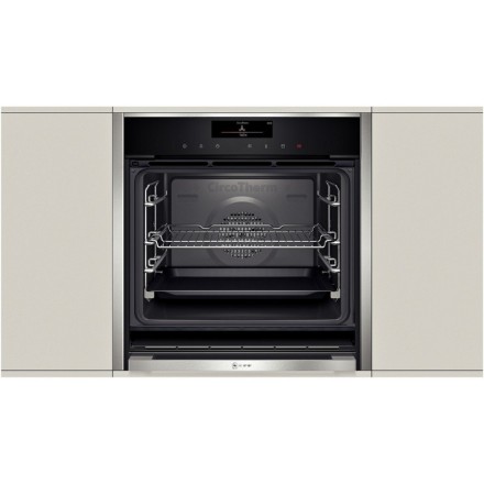 Духовой шкаф  Neff B48FT64N0, цвет серебристый