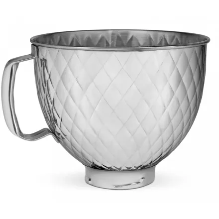 Чаша KitchenAid 5KSM5SSBQB 4,8 л из нержавеющей стали с рифленой поверхностью