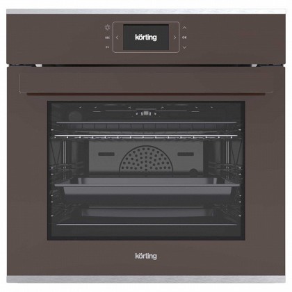 Духовой шкаф Korting OKB 1131 CSGBr, цвет коричневое стекло