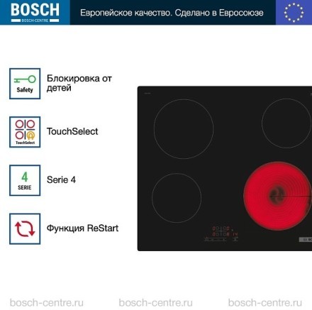 Электрическая варочная панель Bosch PKE611BB2E