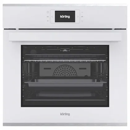 Духовой шкаф Korting OKB 1131 CSGW, цвет белое стекло