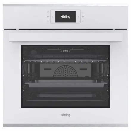 Духовой шкаф Korting OKB 1131 CSGW, цвет белое стекло