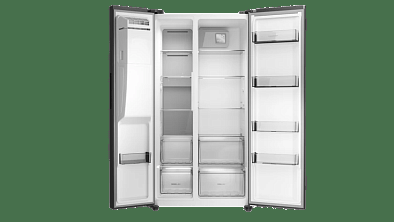 Холодильник Kuppersbusch FKG 9801.0 E side-by-side отдельностоящий, с морозильной камерой, цвет нержавеющая сталь